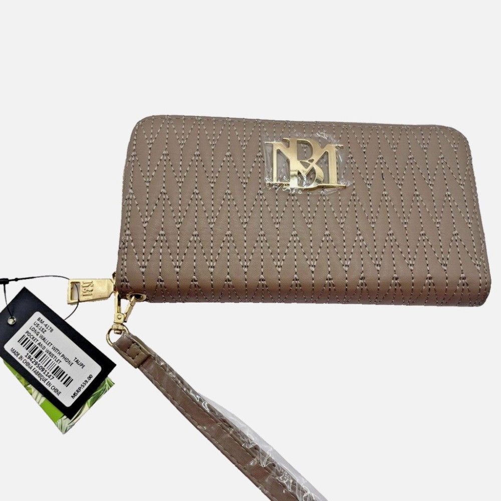 Badgley Mischka - Taupe Long Wallet/Wristlet